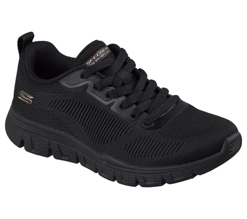 Skechers BOBS Flex Sneakers Donna, Scarpe Casual Comode, BBK Colore Nero