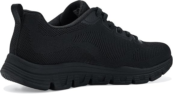 Skechers BOBS Flex Sneakers Donna, Scarpe Casual Comode, BBK Colore Nero