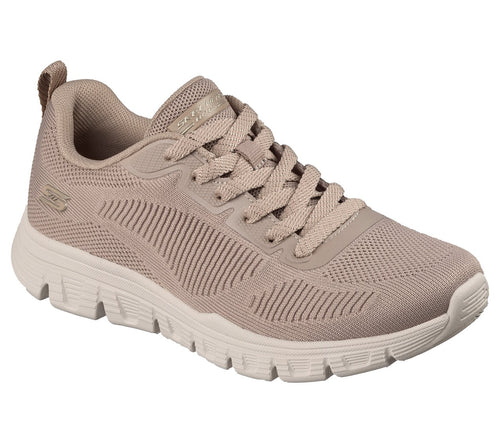 Skechers BOBS Flex Sneakers Donna, Scarpe Casual Comode, TPE Colore Beige