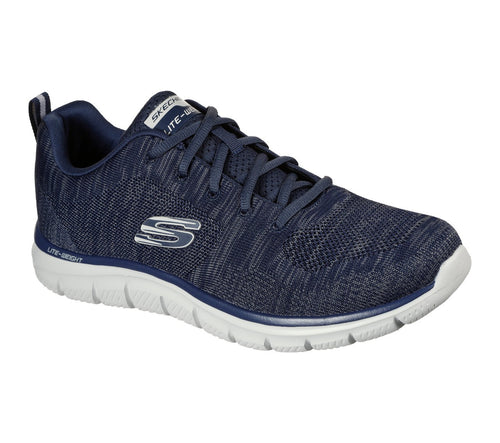 Skechers Front Runner 232298/NVGY Uomo, Sneakers Casual Comode con Memory Foam, Colore Blu Scuro