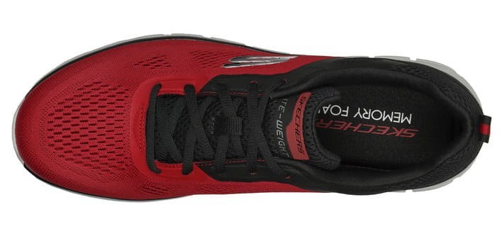 Skechers Track Broader 232698 RDBK Uomo Sneakers Rosse Scarpe Sportive