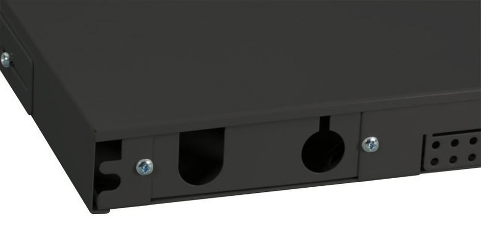 Cassetto Ottico 19'' 24 porte SC Duplex Nero Fisso