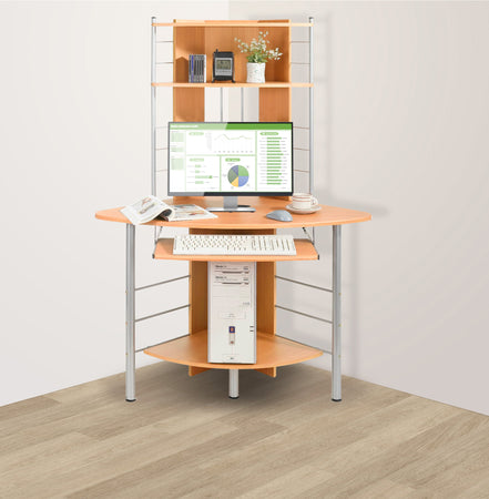 Scrivania per Computer Angolare, Faggio