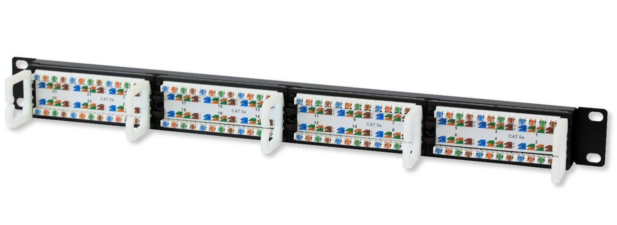 Pannello Patch UTP 24 Posti RJ45 Cat.5E Techly