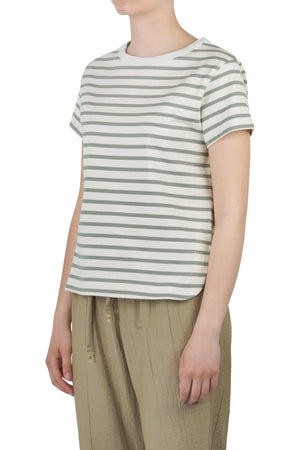 DANIELE FIESOLI COLLEZIONE_01 Daniele Fiesoli Collezione_01 - T-shirt - 450797 - Panna/Verde da donna