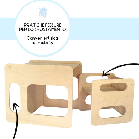 Tavolino con sedia Montessori