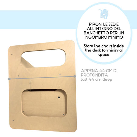Banchetto/Panca + 2 Sedie Montessori
