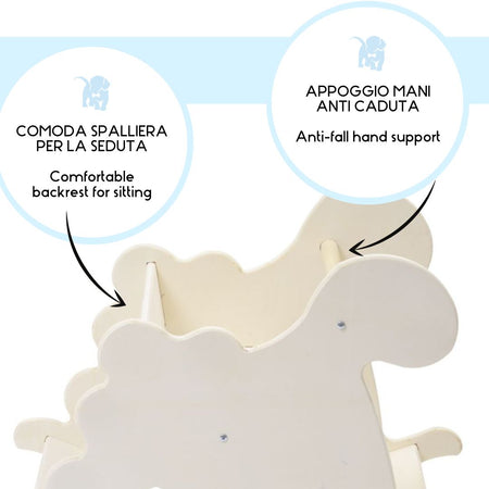 Donolo Montessori con seduta, Rainbow Rocker