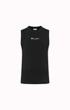 Champion Script Shop - Maglietta senza Maniche da Ragazzo,Nero