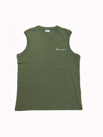 Champion Smanicato in Cotone da Uomo Icons, Regular, Verde