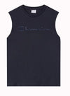 Champion T-shirt smanicata uomo Champion Icons in cotone – Relax Fit, girocollo con logo ricamato Blu