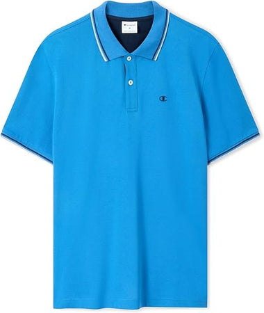 Polo uomo Champion Polo Gallery in cotone piqué – Standard Fit, leggera e traspirante Blu