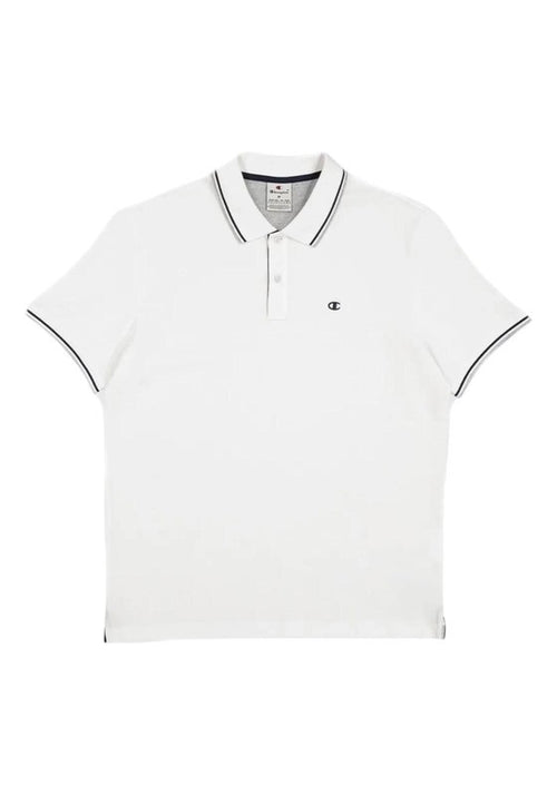 Polo uomo Champion Polo Gallery in cotone piqué – Standard Fit, leggera e traspirante Bianco
