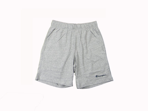 Bermuda uomo Champion Icons in cotone – Jersey morbido, vita elasticizzata con coulisse Grigio