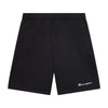 Bermuda uomo Champion Icons in cotone – Jersey morbido, vita elasticizzata con coulisse Nero
