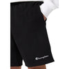 Bermuda uomo Champion Icons in cotone – Jersey morbido, vita elasticizzata con coulisse Nero