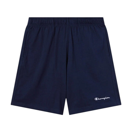 Bermuda uomo Champion Icons in cotone – Jersey morbido, vita elasticizzata con coulisse Blu