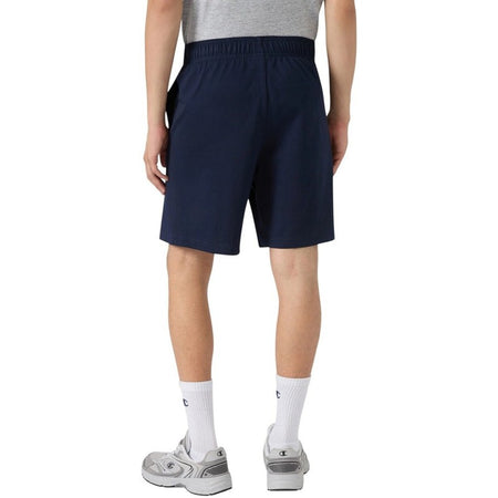 Bermuda uomo Champion Icons in cotone – Jersey morbido, vita elasticizzata con coulisse Blu
