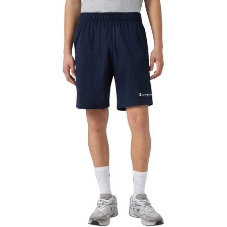 Bermuda uomo Champion Icons in cotone – Jersey morbido, vita elasticizzata con coulisse Blu