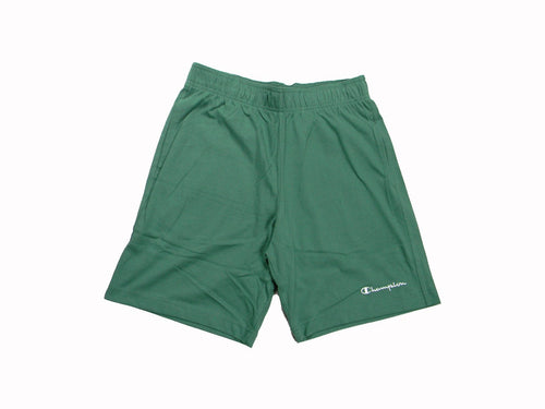 Bermuda uomo Champion Icons in cotone – Jersey morbido, vita elasticizzata con coulisse Verde