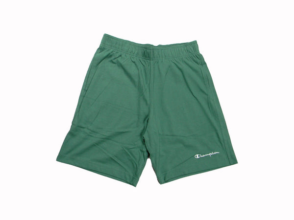 Bermuda uomo Champion Icons in cotone – Jersey morbido, vita elasticizzata con coulisse Verde