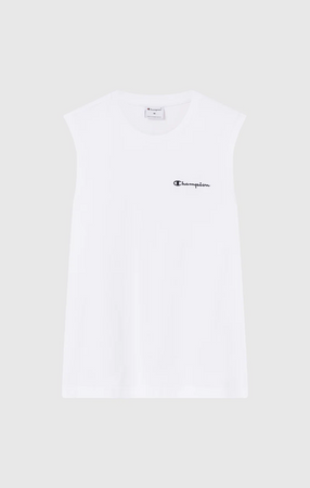 Champion Smanicato in Cotone da Uomo Icons, Regular, Bianco