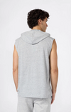 Canotta con cappuccio uomo Champion Icons – Jersey di cotone leggero, senza maniche Grigio