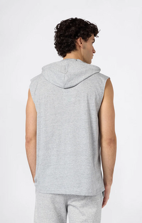 Canotta con cappuccio uomo Champion Icons – Jersey di cotone leggero, senza maniche Grigio