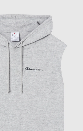 Canotta con cappuccio uomo Champion Icons – Jersey di cotone leggero, senza maniche Grigio