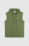 Canotta con cappuccio uomo Champion Icons – Jersey di cotone leggero, senza maniche Verde