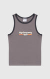 Champion Canotta ringer donna con grafica – Top senza maniche in cotone stile sportivo casual Grigio