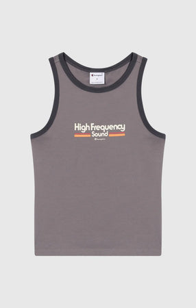 Champion Canotta ringer donna con grafica – Top senza maniche in cotone stile sportivo casual Grigio