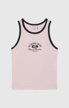 Champion Canotta ringer donna con grafica – Top senza maniche in cotone stile sportivo casual Rosa