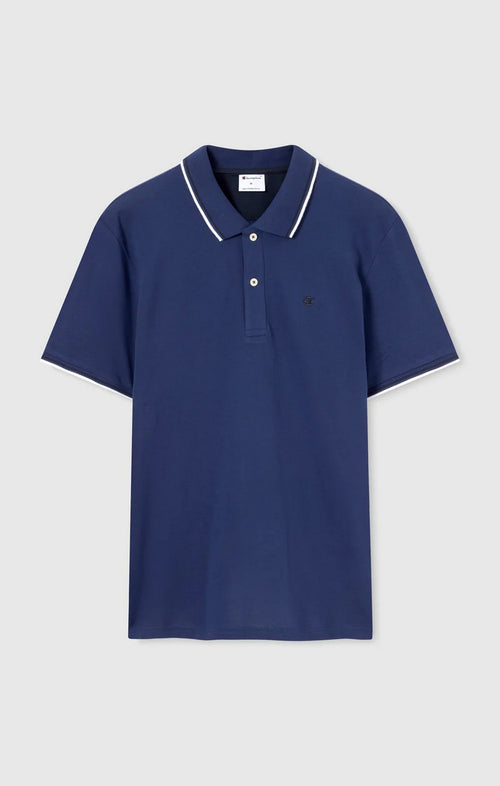 Polo uomo Champion Polo Gallery in cotone piqué – Standard Fit, leggera e traspirante Blu BS561