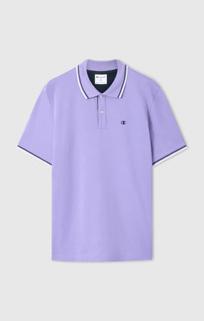 Polo uomo Champion Polo Gallery in cotone piqué – Standard Fit, leggera e traspirante Viola