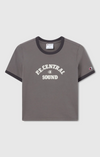 T-shirt crop donna Champion girocollo – Crop top manica corta stile casual moderno Grigio