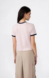 T-shirt crop donna Champion girocollo – Crop top manica corta stile casual moderno Rosa