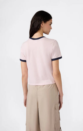T-shirt crop donna Champion girocollo – Crop top manica corta stile casual moderno Rosa