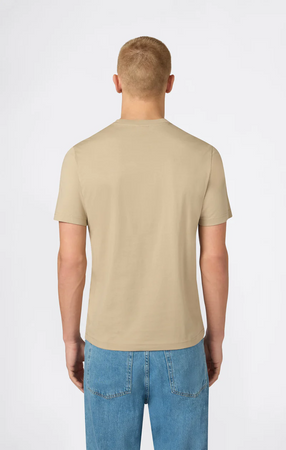 Champion T-shirt uomo in cotone logo piccolo Beige