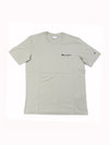 Champion T-shirt uomo in cotone logo piccolo Beige