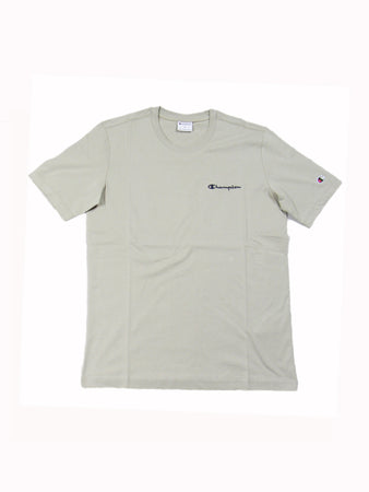 Champion T-shirt uomo in cotone logo piccolo Beige