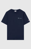 Champion T-shirt uomo in cotone logo piccolo Blu