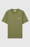 Champion T-shirt uomo in cotone logo piccolo Verde