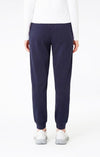 Pantaloni Donna Champion Icons Slim Fit con Polsino in Cotone Elasticizzato Blu