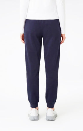Pantaloni Donna Champion Icons Slim Fit con Polsino in Cotone Elasticizzato Blu
