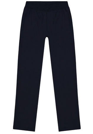 Pantaloni Champion Authentic Straight Hem Regular Fit in Jersey di Cotone Nero