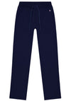 Pantaloni Champion Authentic Straight Hem Regular Fit in Jersey di Cotone Blu