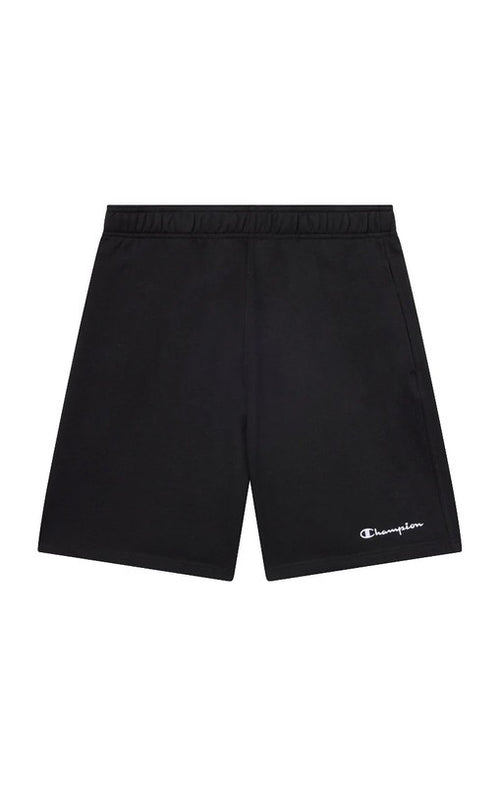 Pantaloncini Bermuda Champion Icons in Cotone e Poliestere Regular Fit Nero