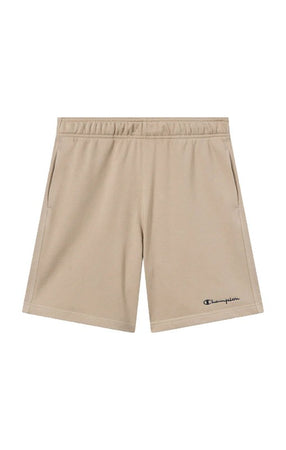 Pantaloncini Bermuda Champion Icons in Cotone e Poliestere Regular Fit Beige