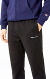 Pantaloni Uomo Champion Icons in Jersey di Cotone Standard Fit Nero